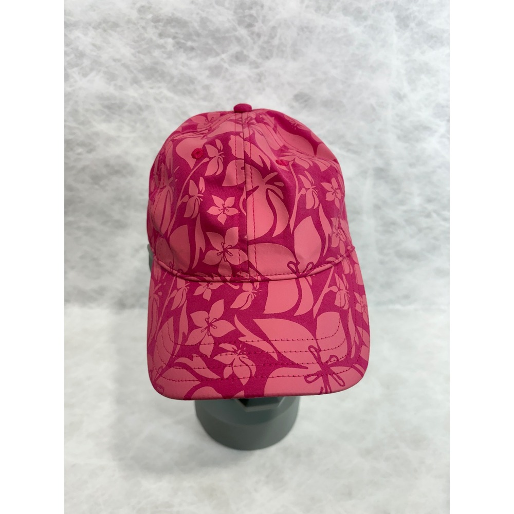 Dorfman Pacific Tropical Trends Pink Floral Hibiscus Baseball Cap Hat Adjustable